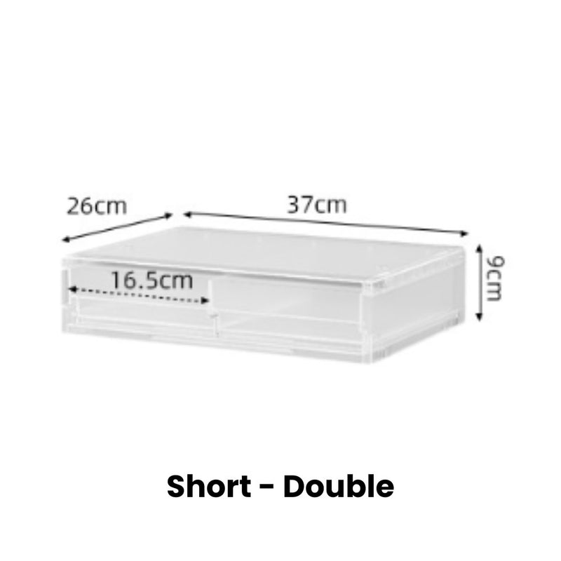 Matte Minimalist Frosted Drawers for Organising Documents Snacks Medicine Skincare Cosmetics & More