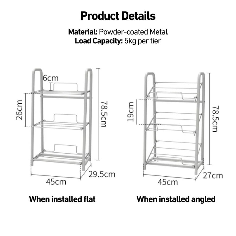 Adjustable 3-layer Storage Rack