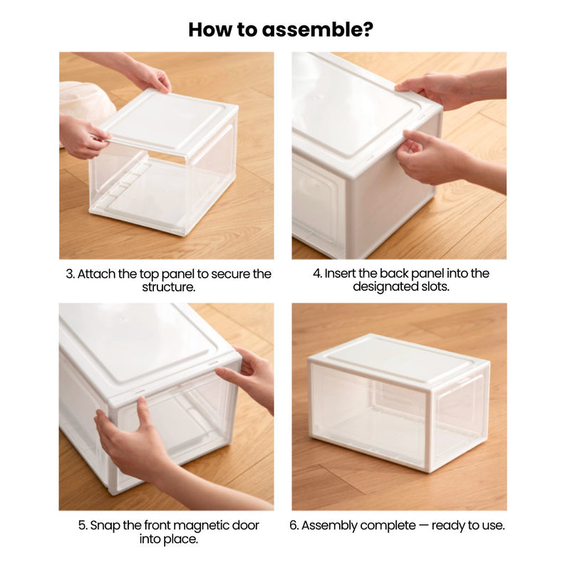 Transparent Dustproof Stackable Shoe Storage Box