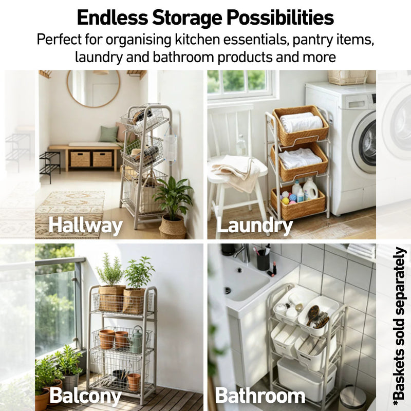 Adjustable 3-layer Storage Rack