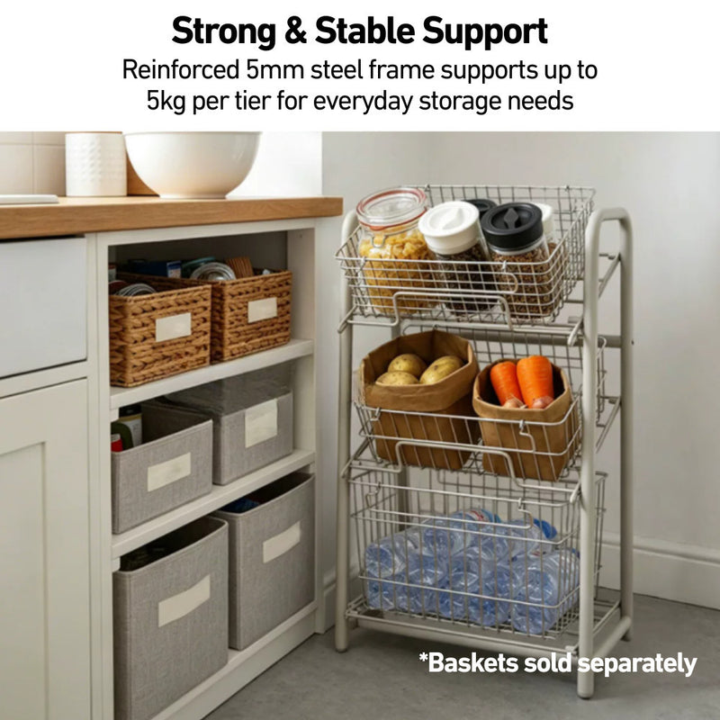Adjustable 3-layer Storage Rack