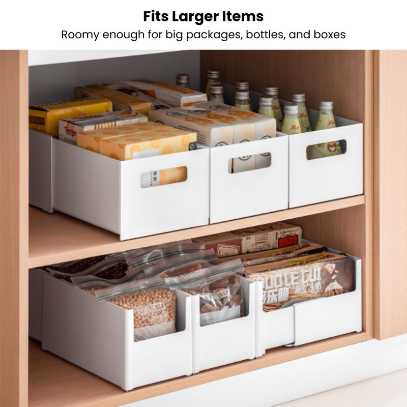 Extendable Stackable Dual-sided Organising Storage Bin