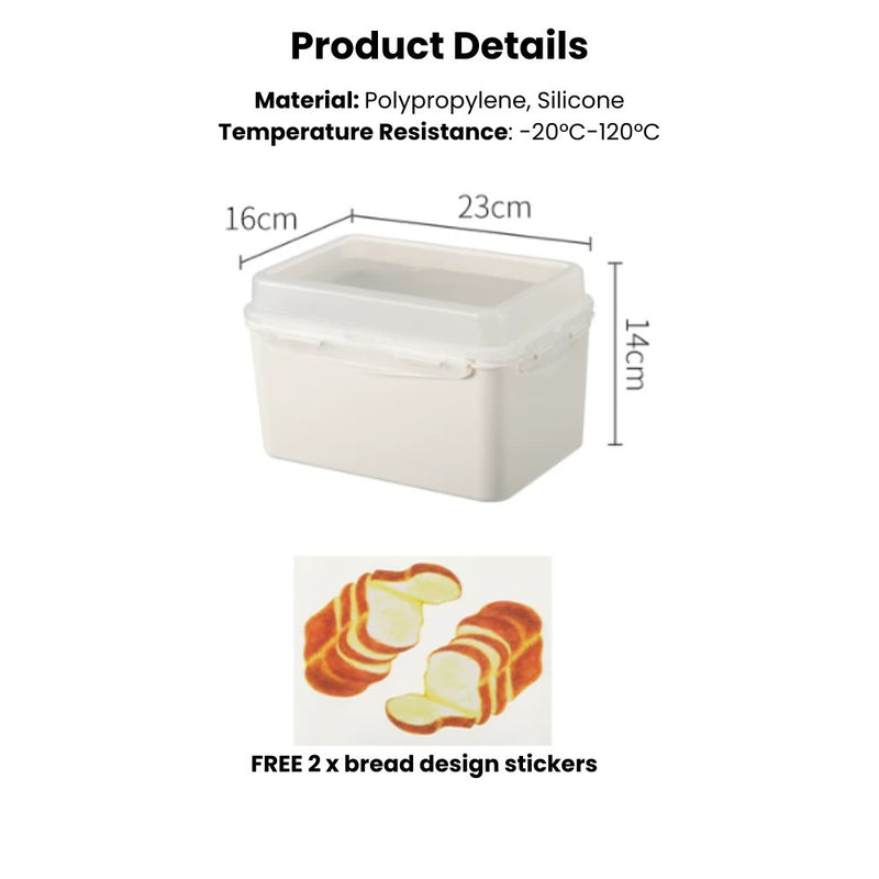 3L Food-safe Airtight Bread Box