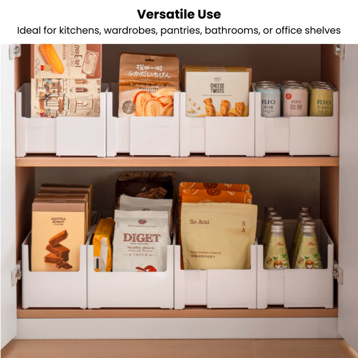 Extendable Stackable Dual-sided Organising Storage Bin