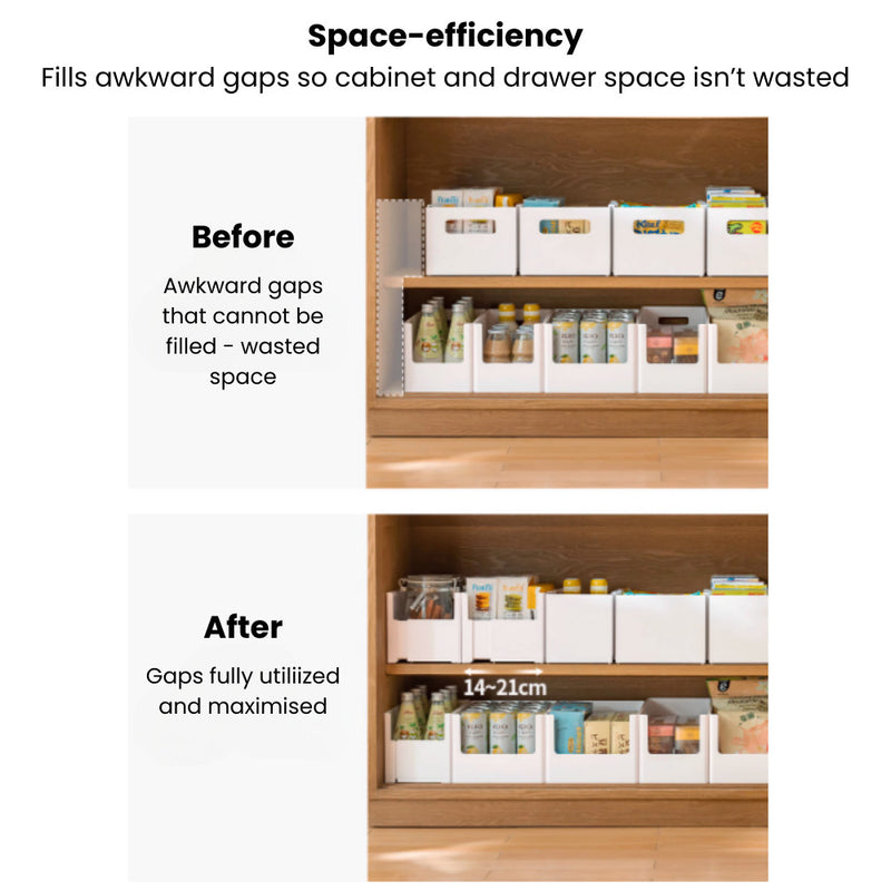 Extendable Stackable Dual-sided Organising Storage Bin
