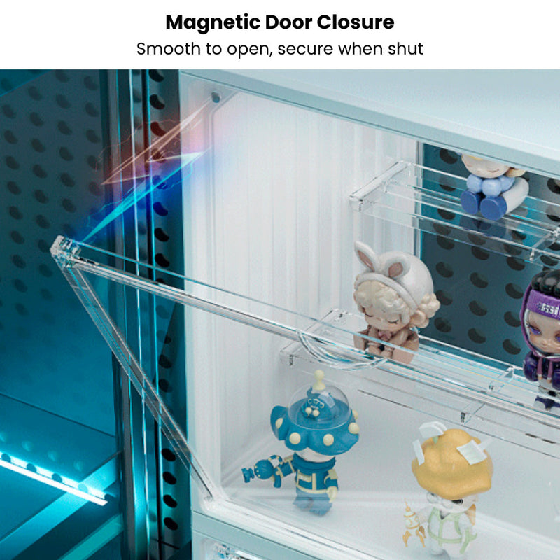 Clear Magnetic Display Case & Storage Box for Figurines and Collectibles, Hand Bags, Cosmetics, Perfumes & More