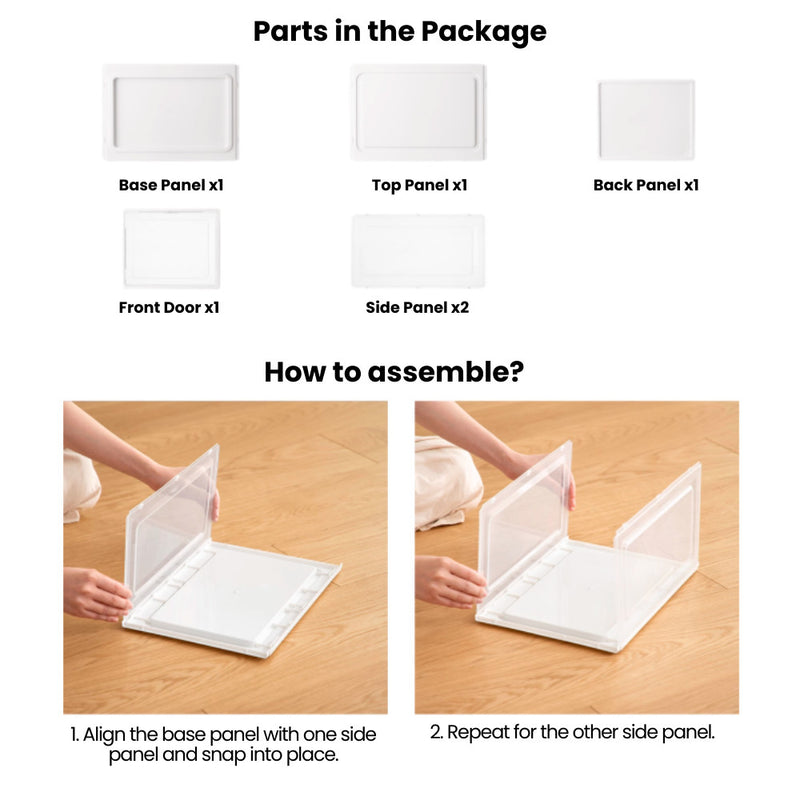 Transparent Dustproof Stackable Shoe Storage Box