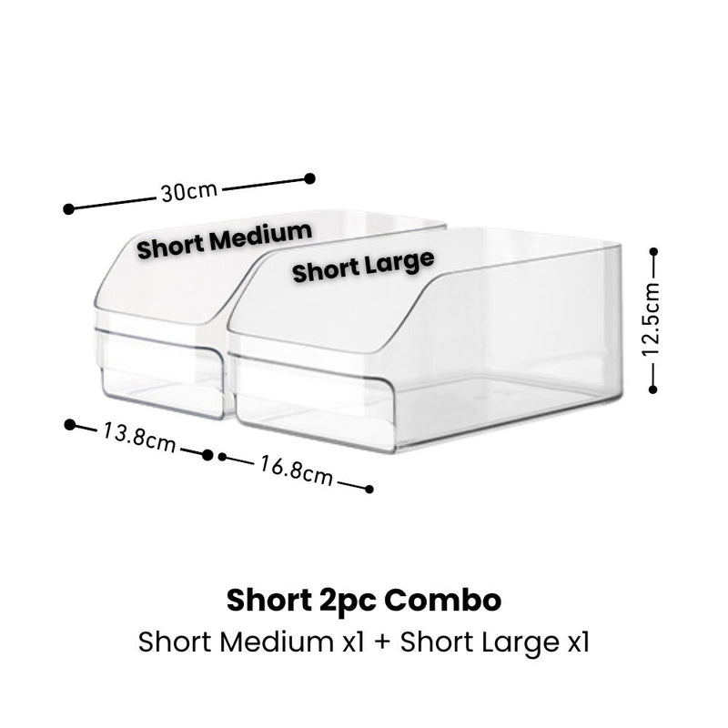 Clear Fridge Storage & Organiser for Fruits, Vegetables, Canned Drinks & more