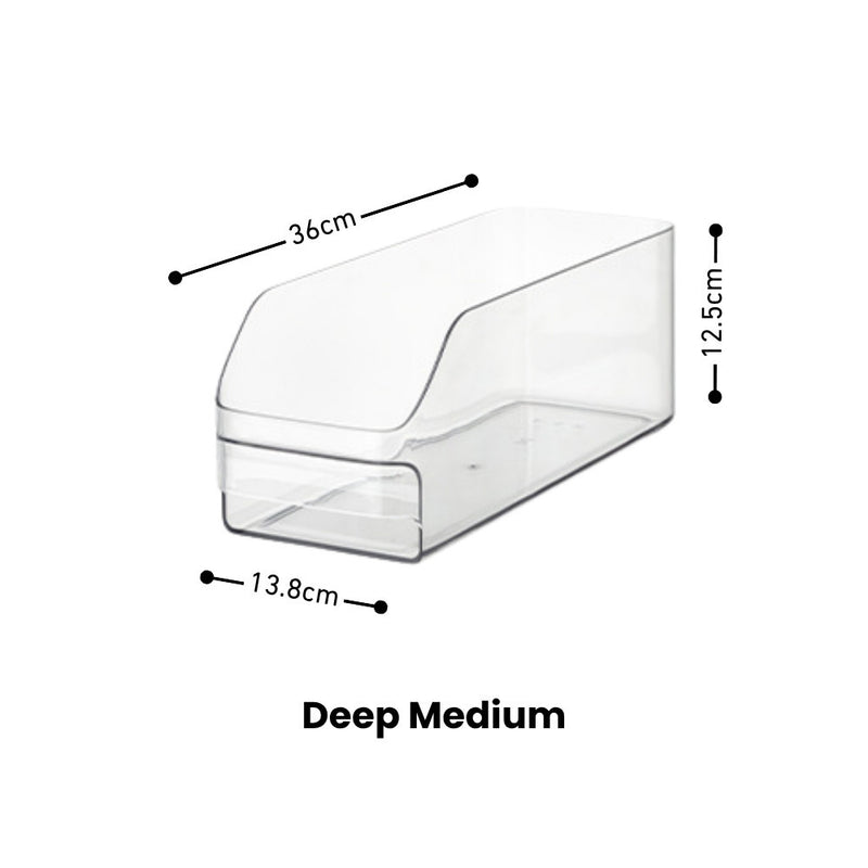 Clear Fridge Storage & Organiser for Fruits, Vegetables, Canned Drinks & more