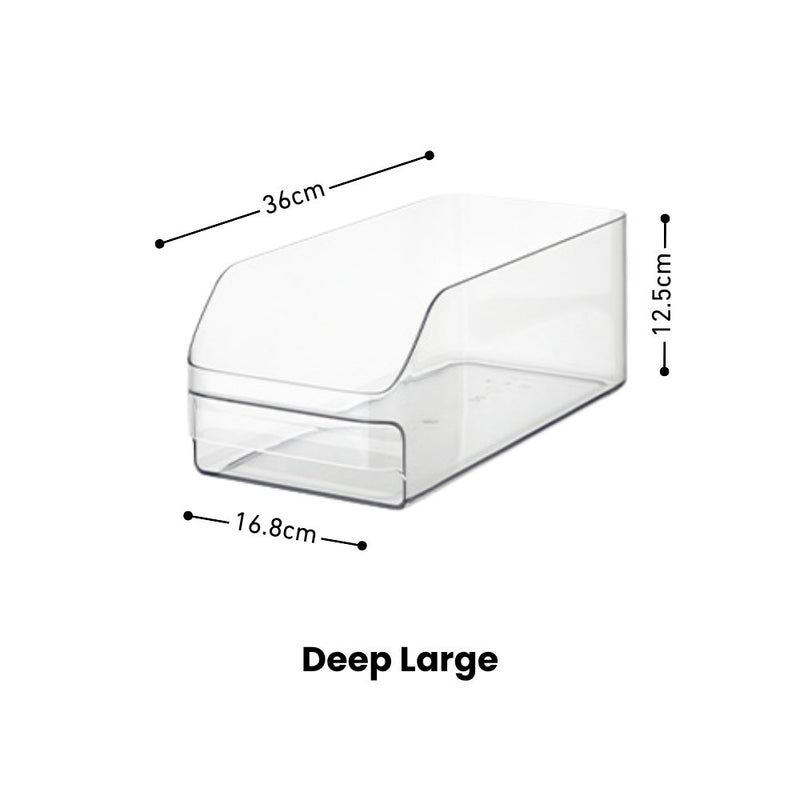 Clear Fridge Storage & Organiser for Fruits, Vegetables, Canned Drinks & more