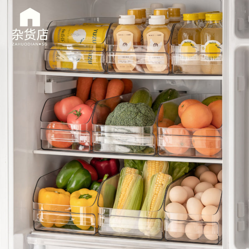 Clear Fridge Storage & Organiser for Fruits, Vegetables, Canned Drinks & more