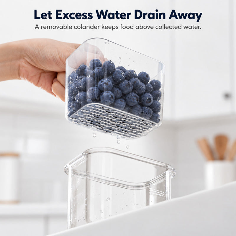 Airtight Colander Storage for Fruits & Garnishes