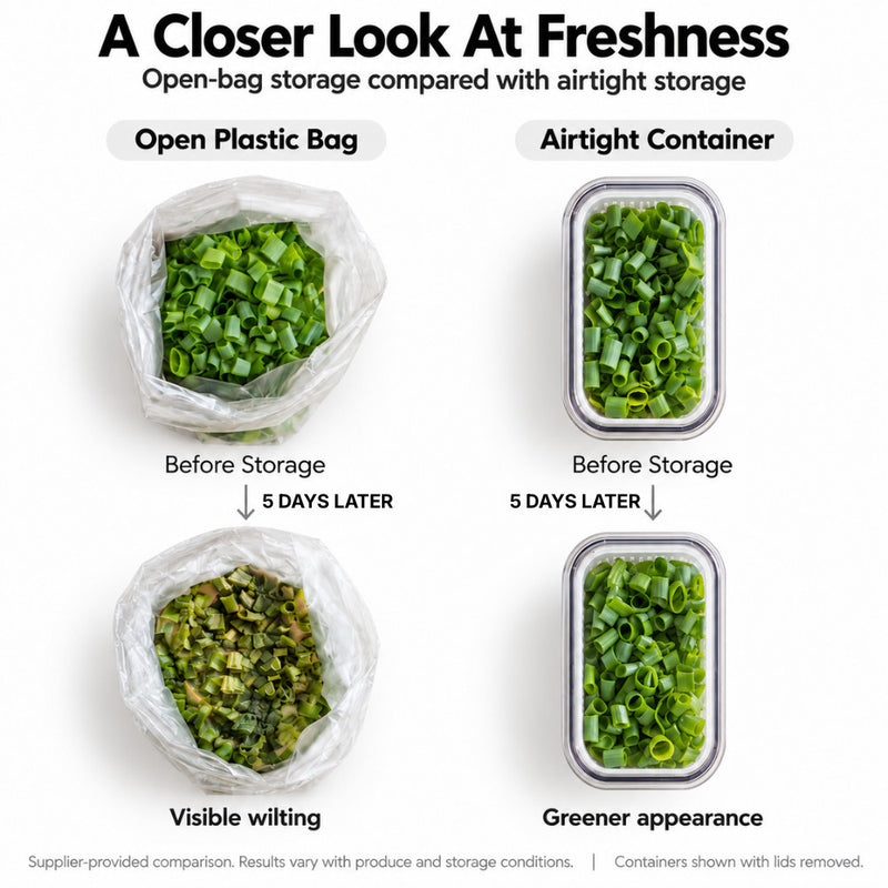 Airtight Colander Storage for Fruits & Garnishes