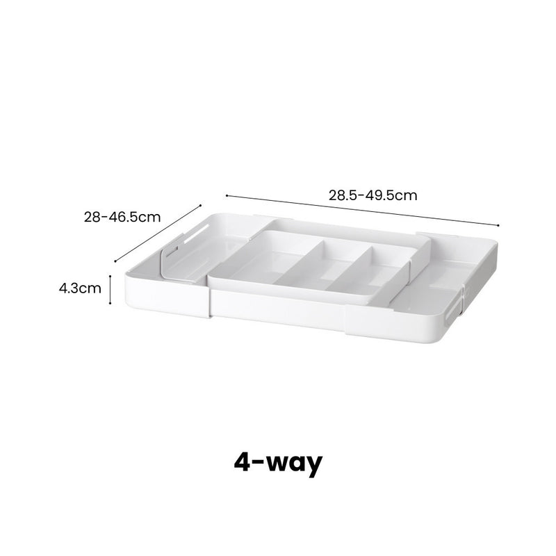Multi Way Cutleries Stationeries Cometics Organiser for Shallow Drawers