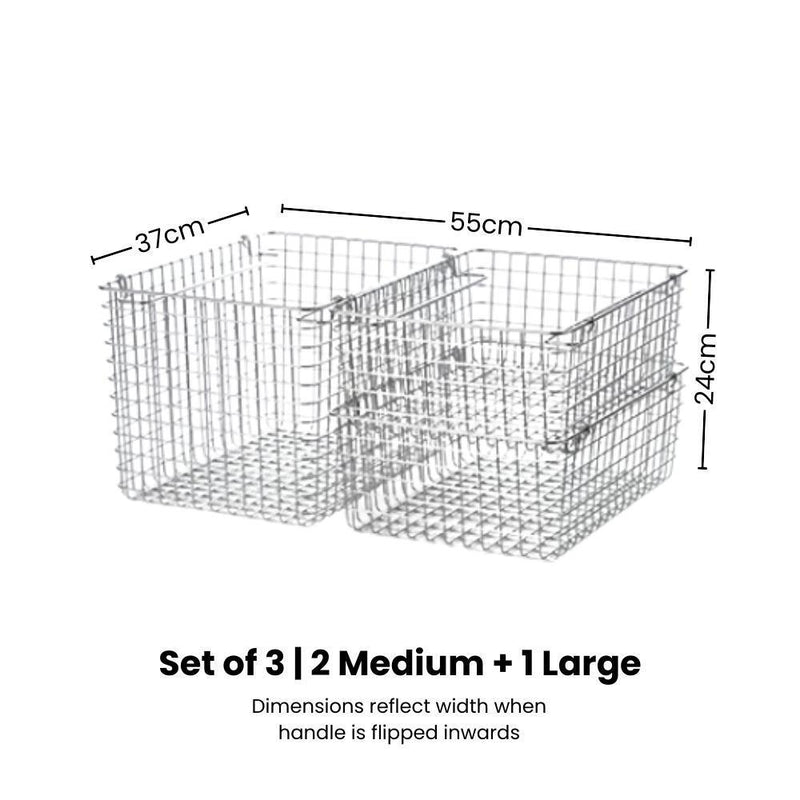 Stackable Stainless Steel Wire Storage Basket