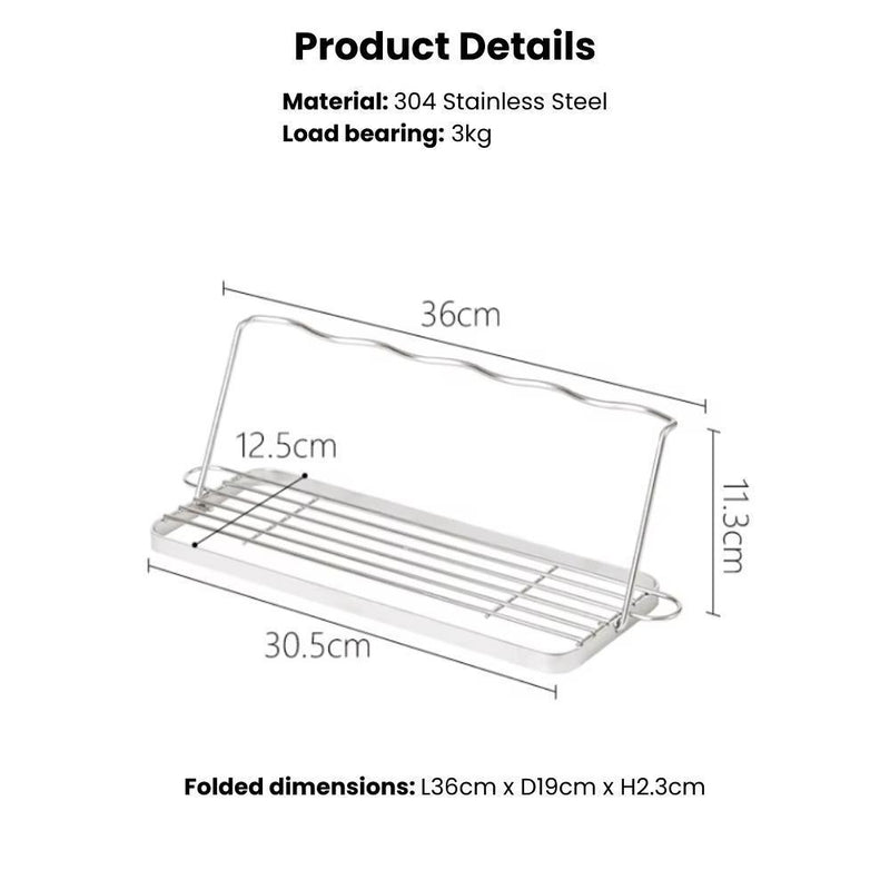 304 Stainless Steel Bottle and Flask Foldable Drying Rack