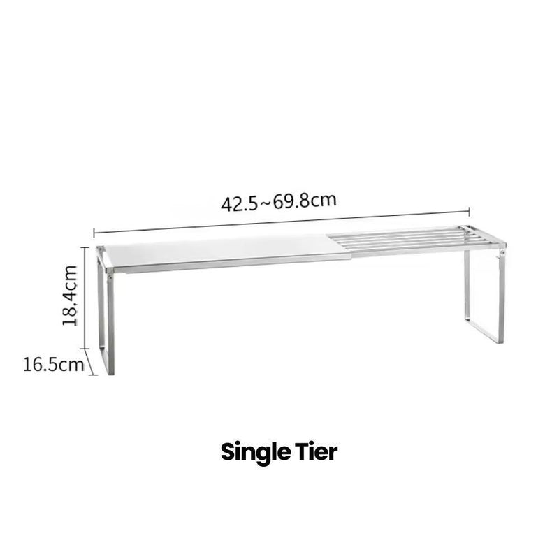 Adjustable Space Saver Kitchen Storage Stackable Rack