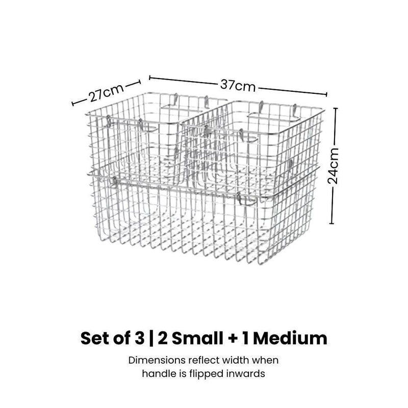 Stackable Stainless Steel Wire Storage Basket