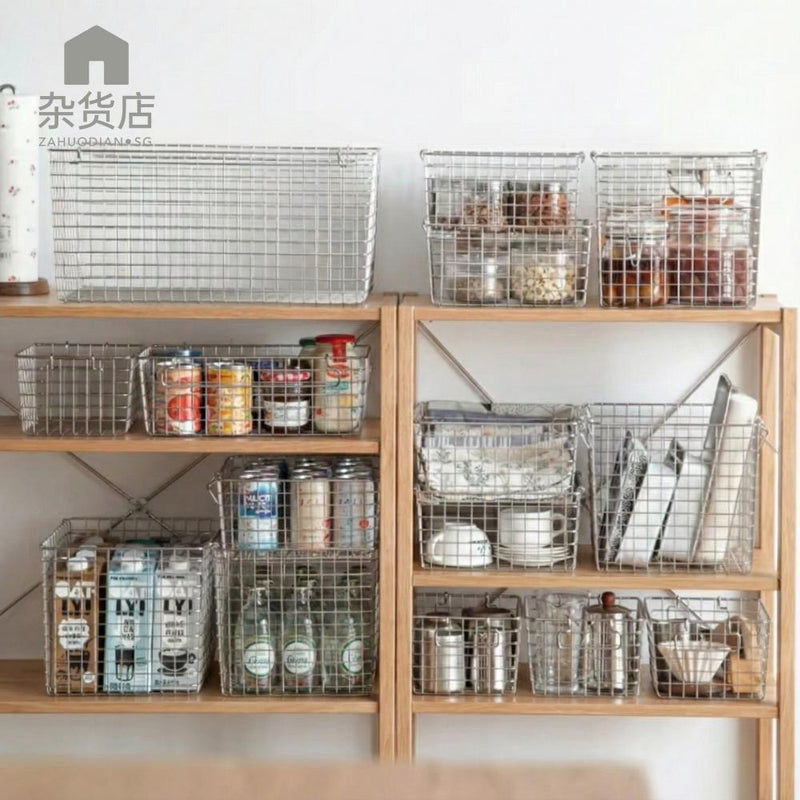 Stackable Stainless Steel Wire Storage Basket