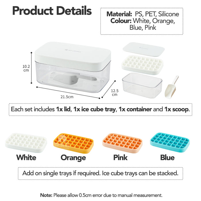 Silicone Ice Cube Tray Set