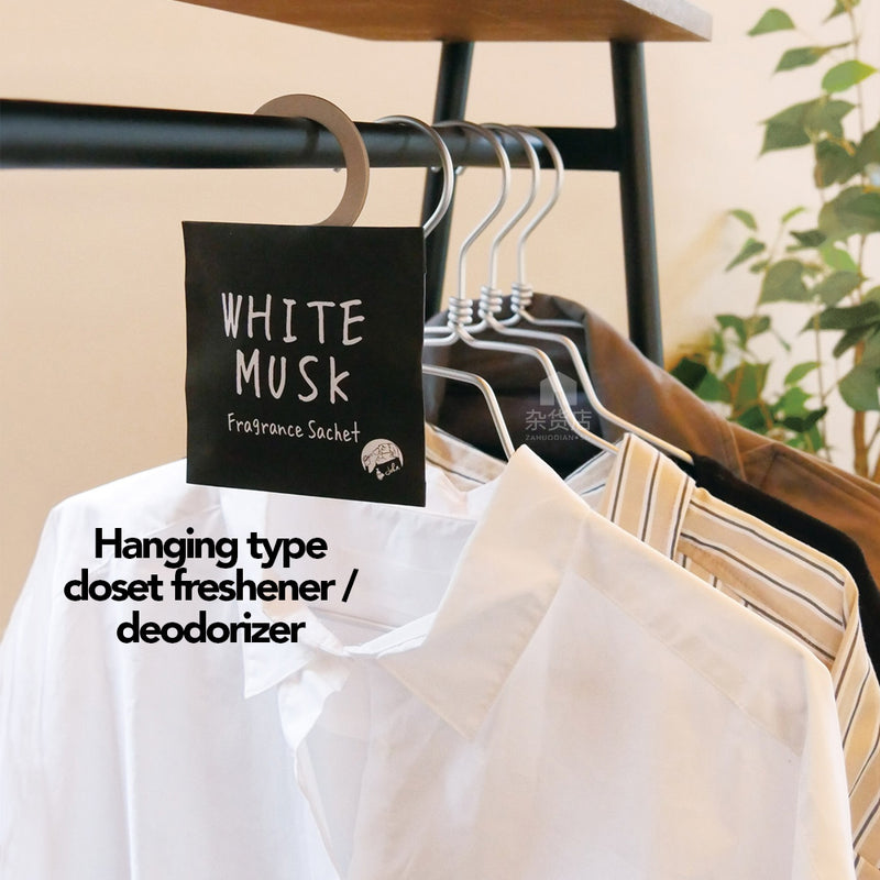 John's Blend Fragrance Sachet Deodorizer for Closet - White Musk