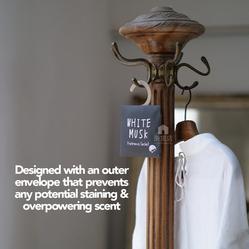 John's Blend Fragrance Sachet Deodorizer for Closet - White Musk