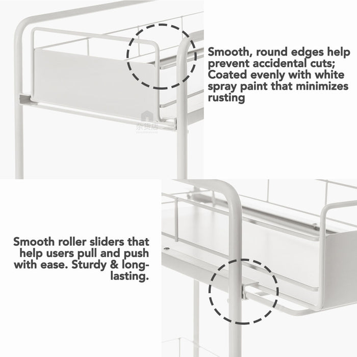 Under Sink Counter-top Multipurpose Sliding Storage Organizer