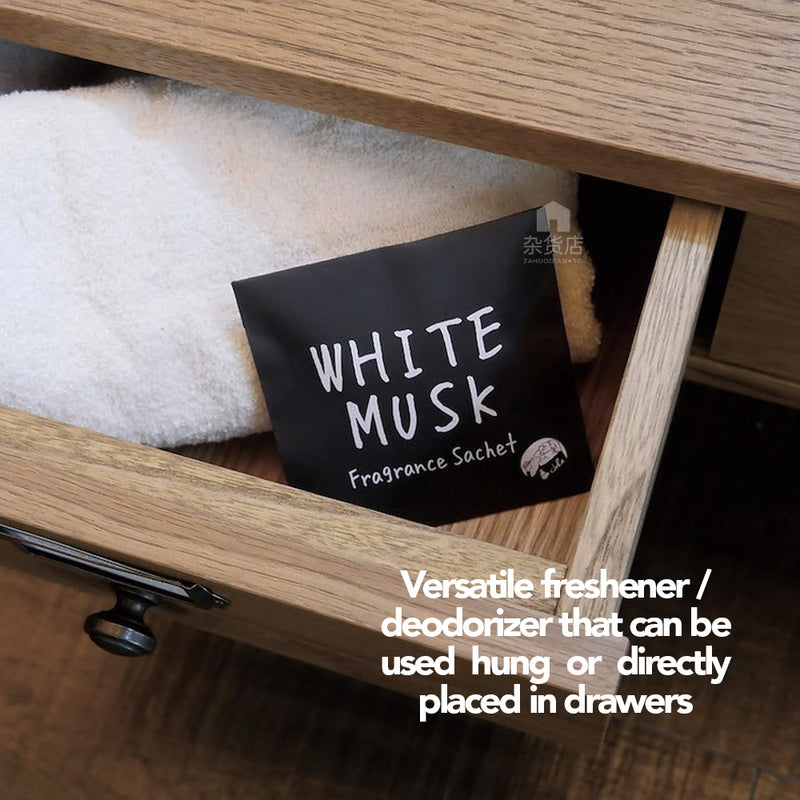 John's Blend Fragrance Sachet Deodorizer for Closet - White Musk