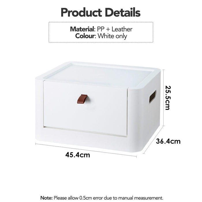 Front Pull Open Stackable Storage Box