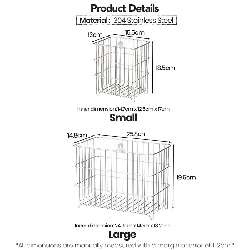 Shimoyama Multipurpose Stainless Steel Storage Basket
