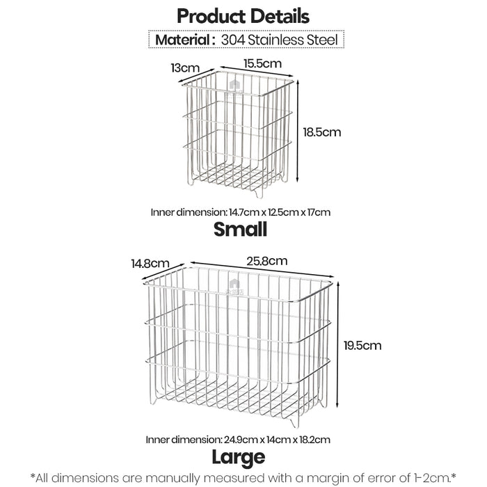 Shimoyama Multipurpose Stainless Steel Storage Basket