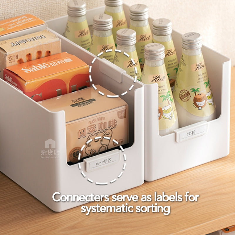 Dual-sided Modular Stackable Storage Sorting Containers