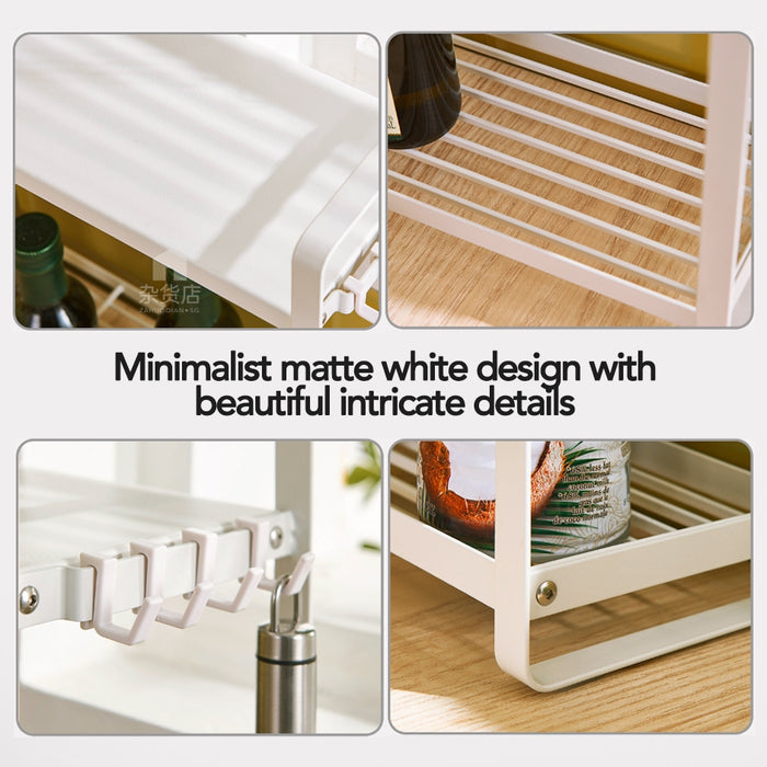 Dual Layer Countertop Condiments Rack