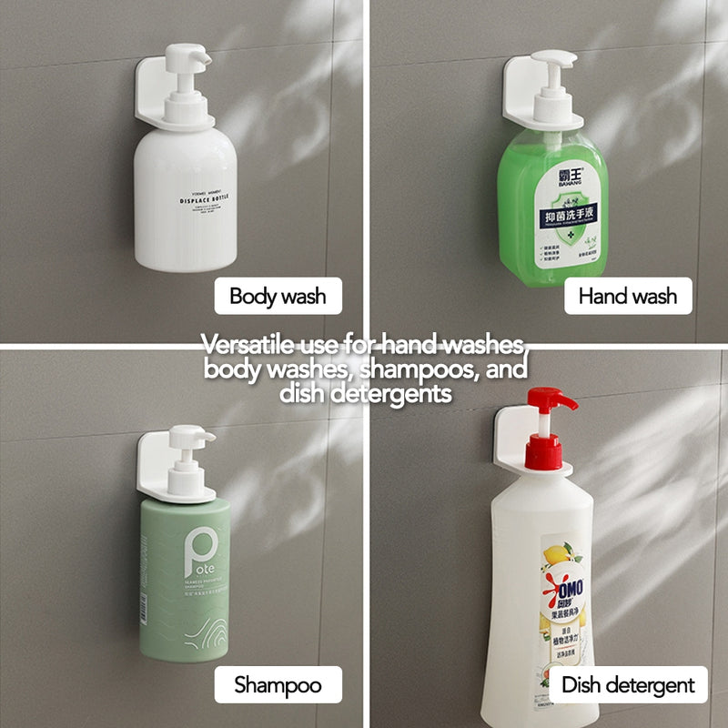 Wall-Mounted Pump Bottle Holder