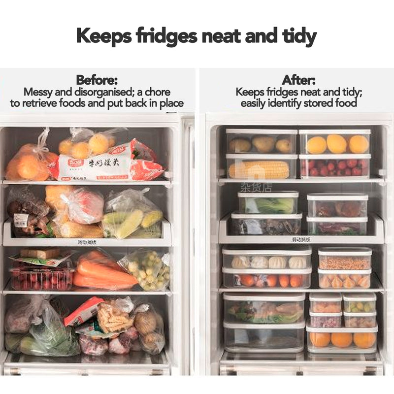 Freezer Safe Food Portioning & Storage Container Assorted Sizes