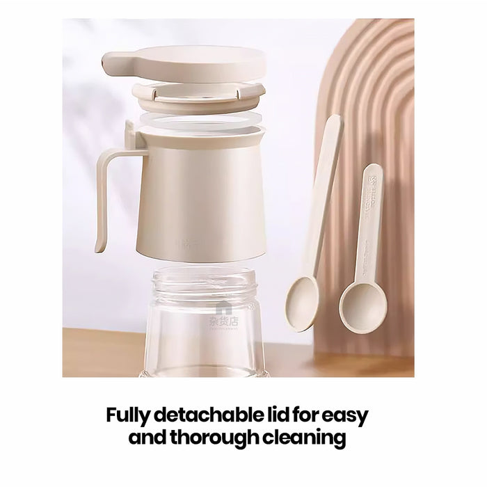 Pop Cover Modern Seasoning Bottle with Measuring Spoon