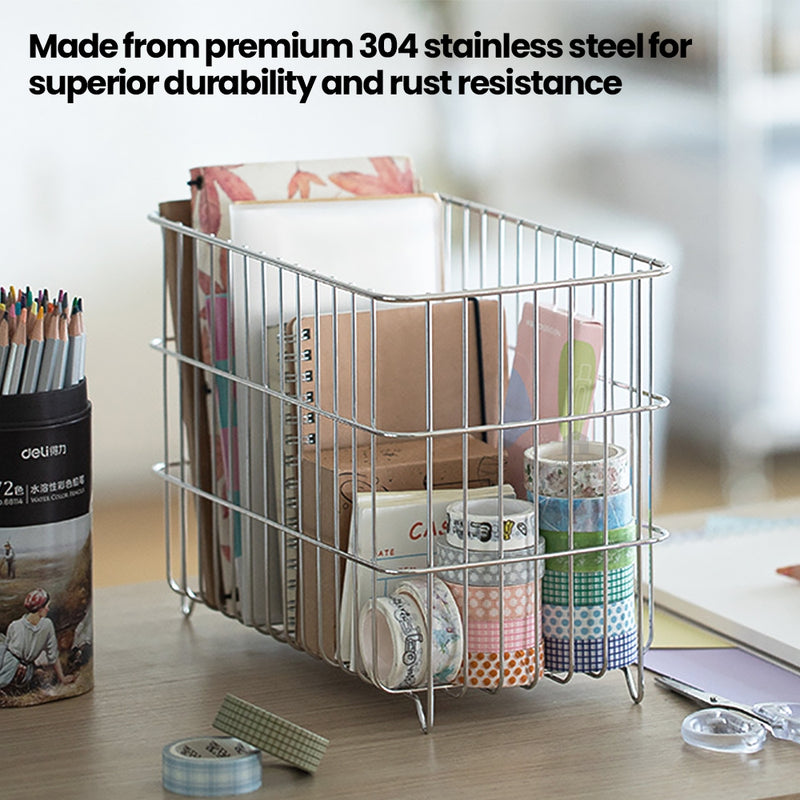 Shimoyama Multipurpose Stainless Steel Storage Basket