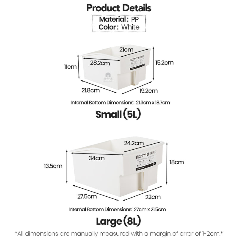 Shimoyama Angled Kitchen Cabinet Storage Bin with Handle