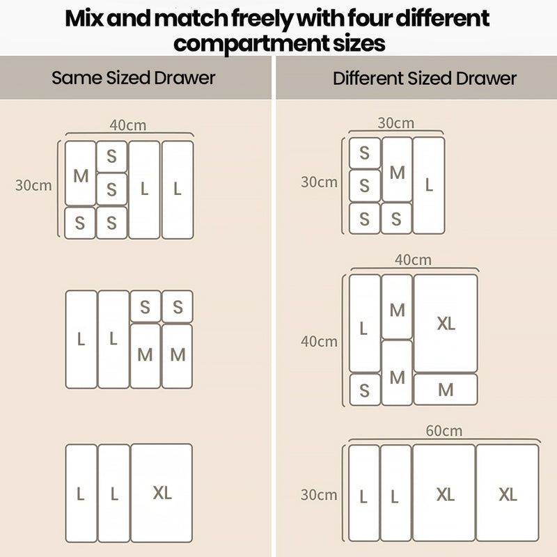 Modular Stackable Sorting & Organising Compartments