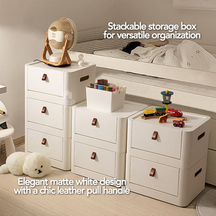 Front Pull Open Stackable Storage Box
