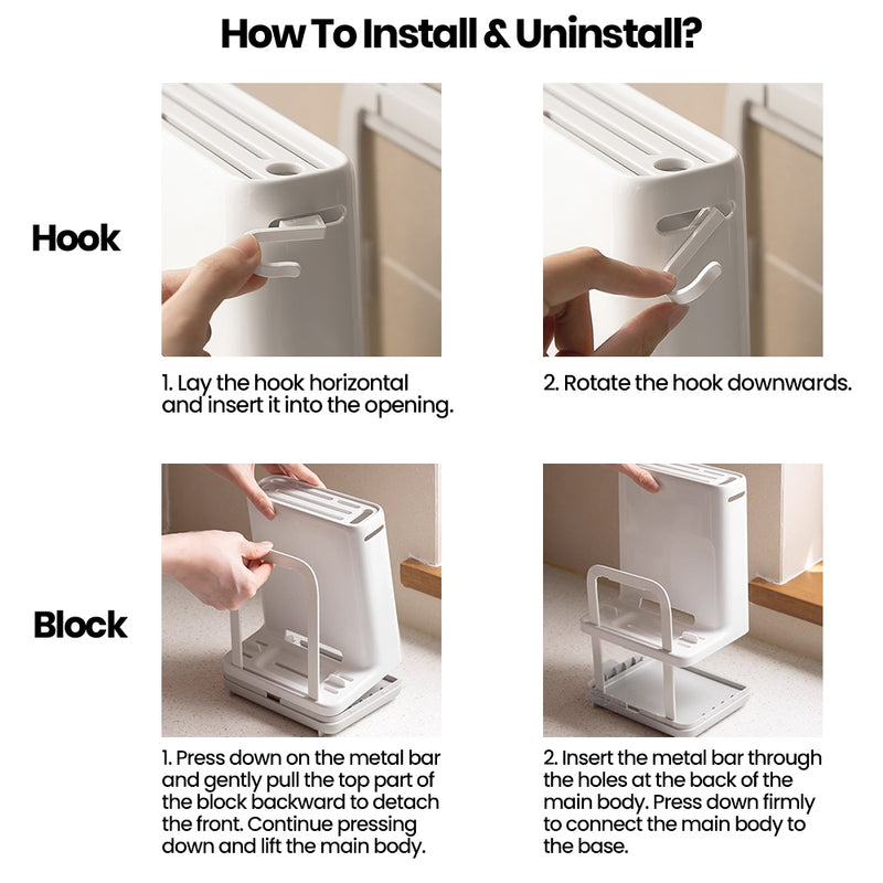 Countertop Knife and Chopping Board Stand