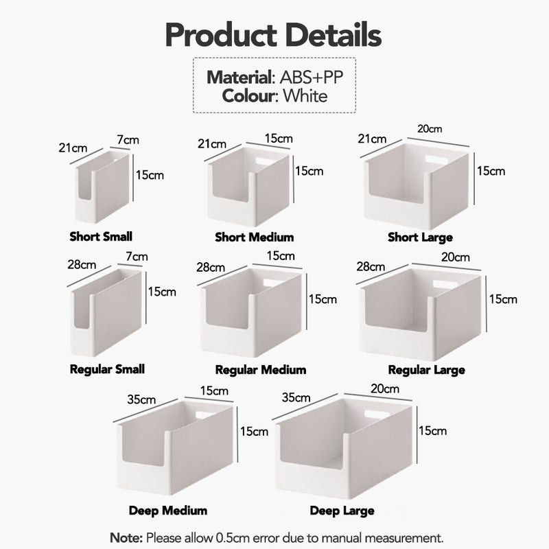Dual-sided Modular Stackable Storage Sorting Containers