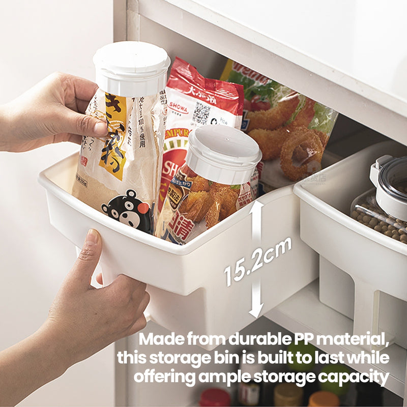 Shimoyama Angled Kitchen Cabinet Storage Bin with Handle