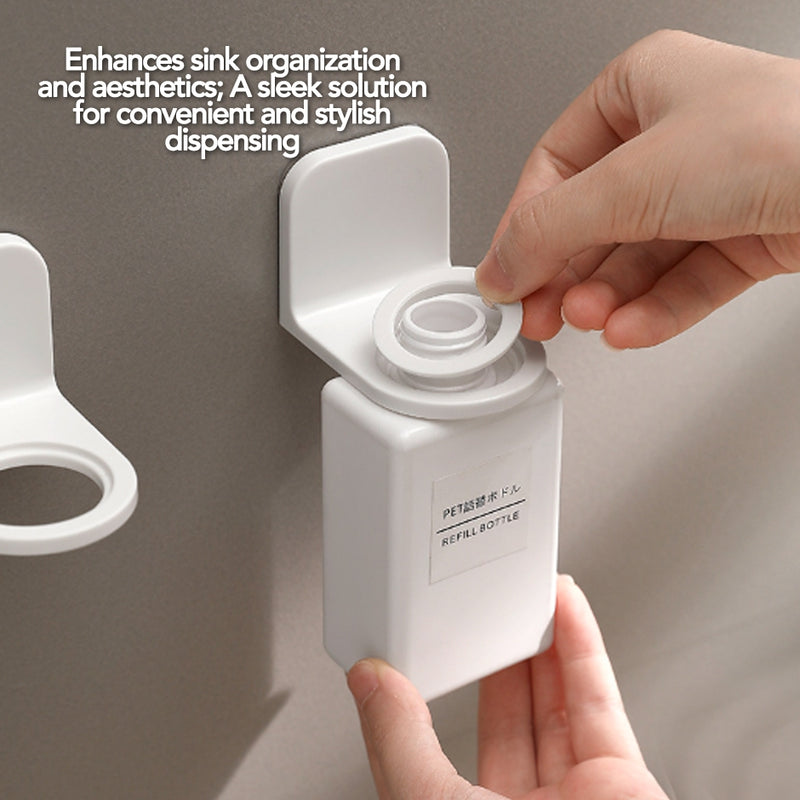 Wall-Mounted Pump Bottle Holder