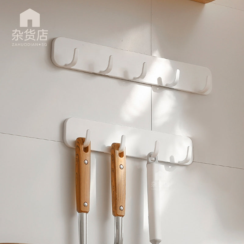 Drill Free Multipurpose 5-hook Bar