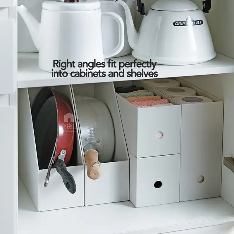 Shimoyama Matte White Minimalist Document Organiser Box