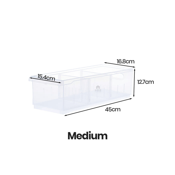 Shimoyama Deep Cabinet Stackable Storage Organizer with Wheels