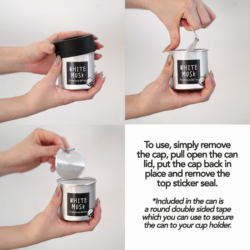 John's Blend Fragrance Gel Can White Musk