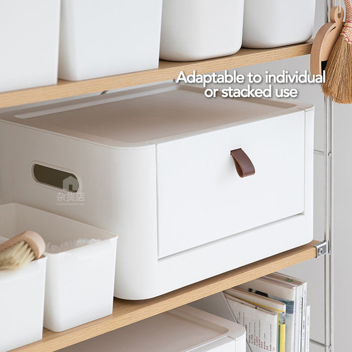 Front Pull Open Stackable Storage Box