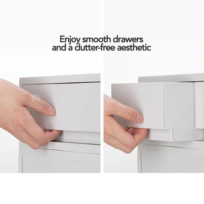 Shimoyama Matte White Minimalist Stackable Document Drawer